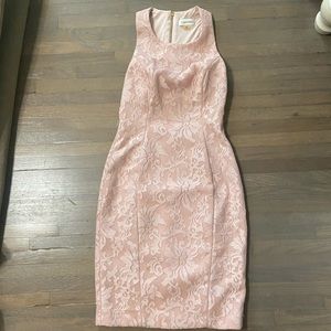 Calvin Klein lace dress with back cut out, size 2